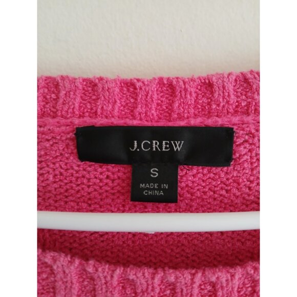 J. Crew Womens S Pink Textured Bobble Knit Sweater Top Preppy Chic Whimsical - Picture 4 of 7
